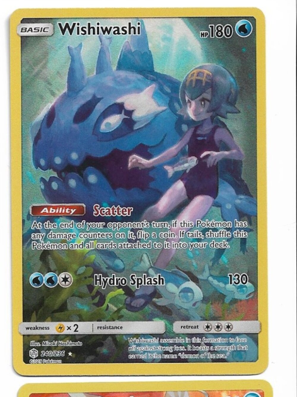 Pokemon Wishiwashi 240/236 Cosmic Eclipse NM